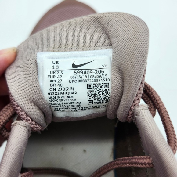 Nike Air Max Thea Sneakers Smokey Mauve Purple Running Shoes Athletic Women's 10 - Picture 9 of 9